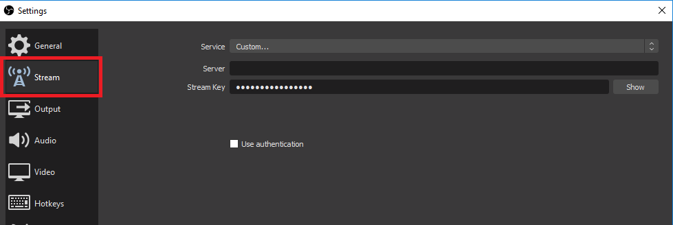 obs stream key location