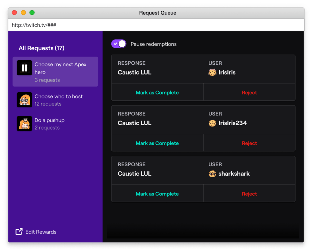 refunding channel points on twitch