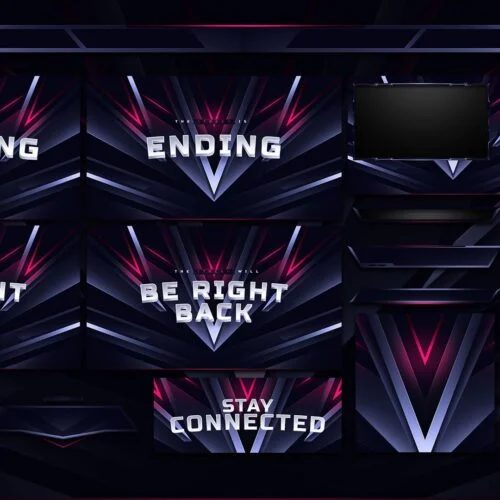 Red Animated Twitch Overlay