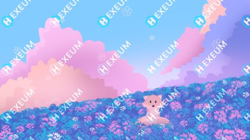Cute Fox Stream Background