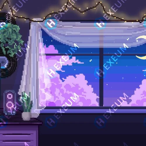 Pixel Lofi Stream Background