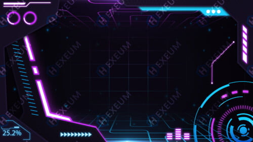 Neon cyber vtuber background