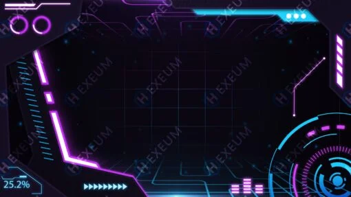 Neon cyber vtuber background