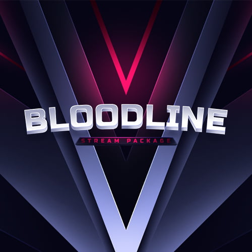 Bloodline Red Animated Twitch Overlay