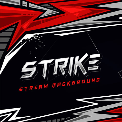 Strike Red Stream Background Thumbnail