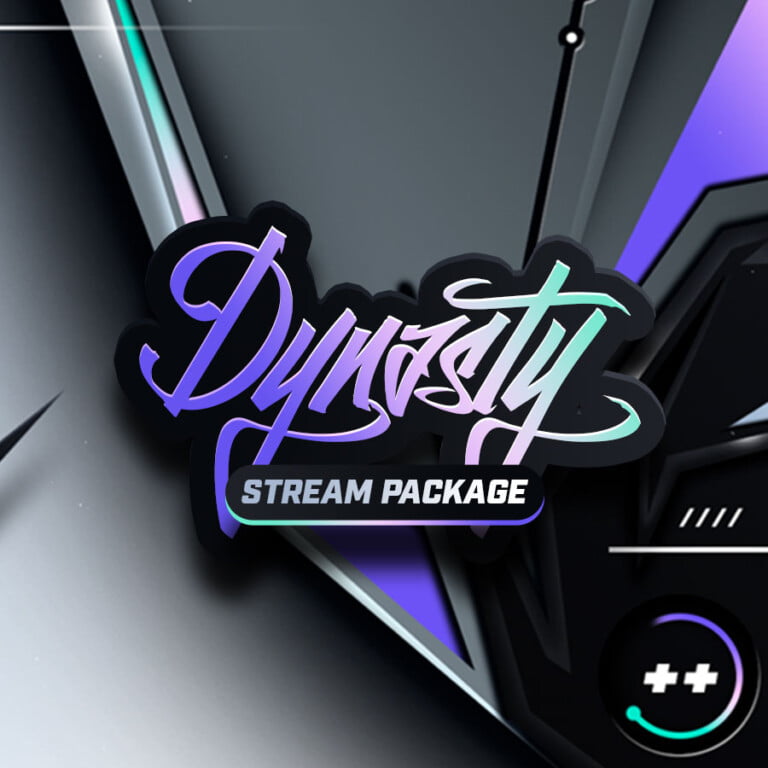 Dynasty, Purple Animated Twitch Overlay - Hexeum