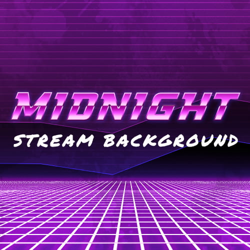 Midnight Retro stream background Thumbnail