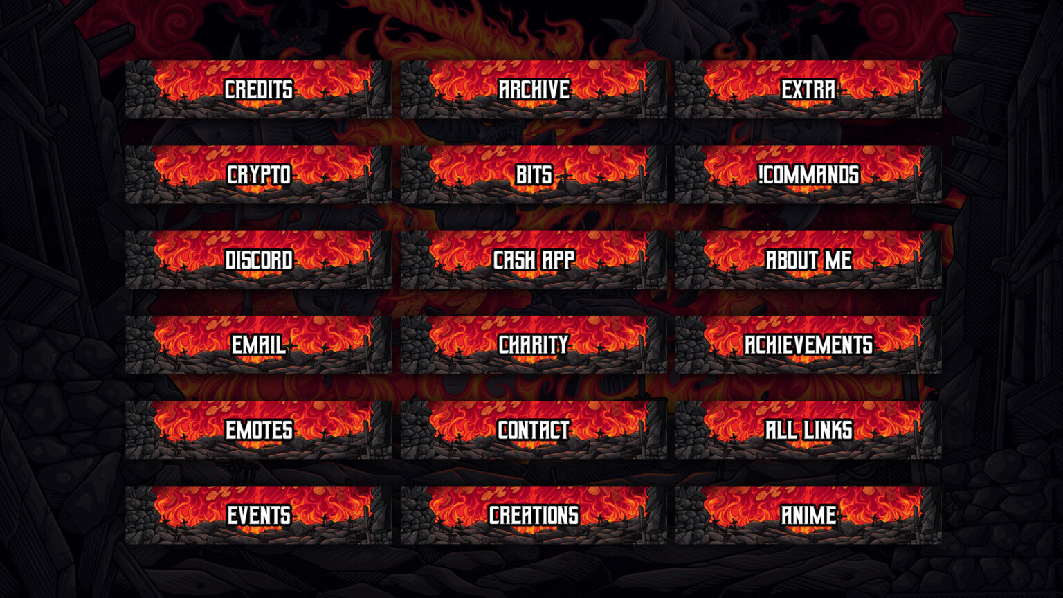 Fantasy Twitch Overlay Package for OBS