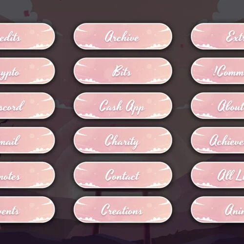 sakura Free Twitch Panels
