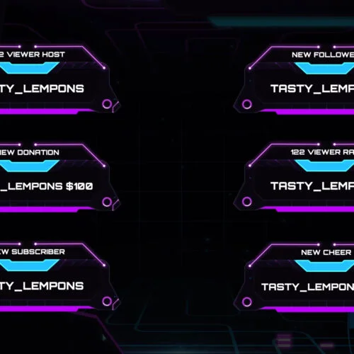 Neon Twitch Alerts