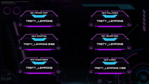 Neon Twitch Alerts