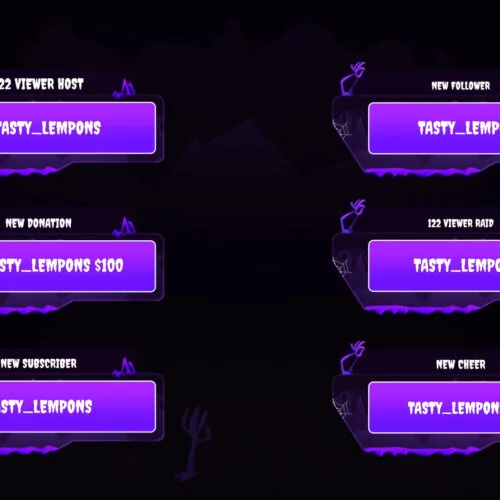 Halloween Twitch alerts