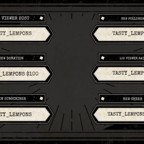 Vintage Twitch Alerts