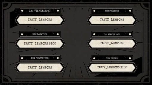 Vintage Twitch Alerts