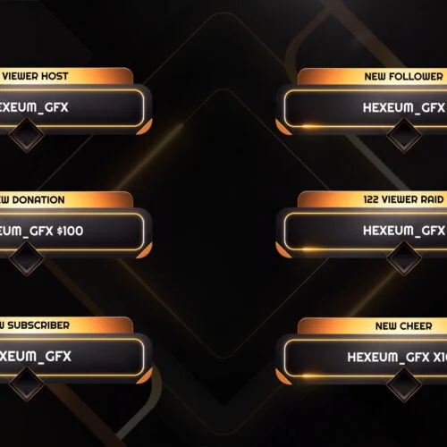 Gold Twitch Alerts