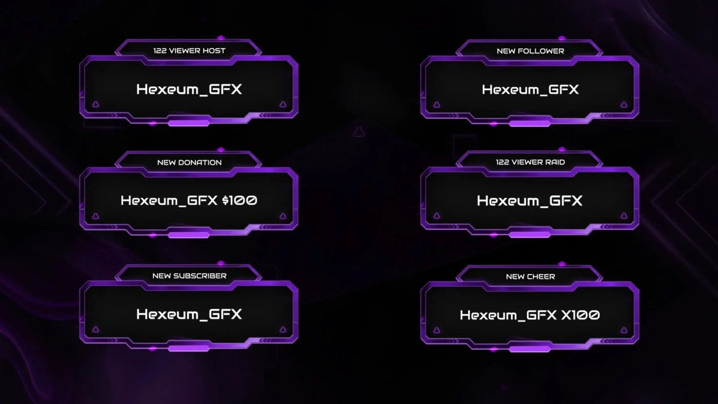 Purple Twitch Alerts