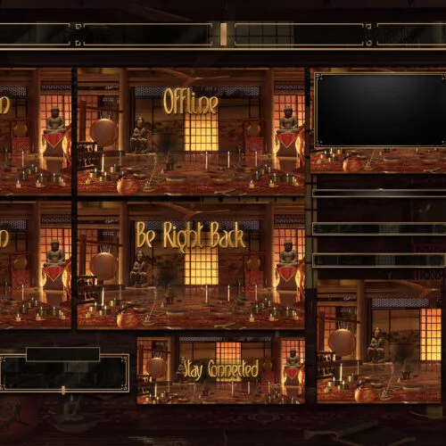 meditation twitch overlay stream layout for obs