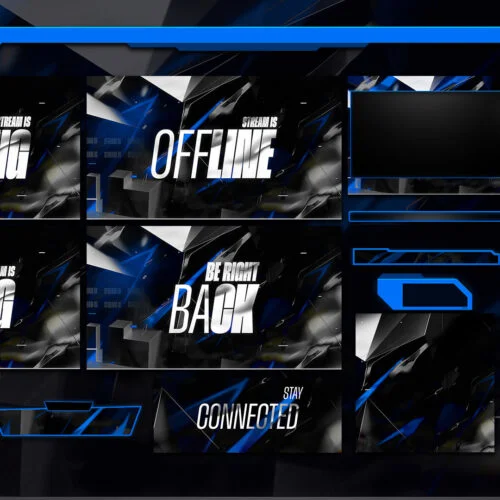 blue twitch overlay contents