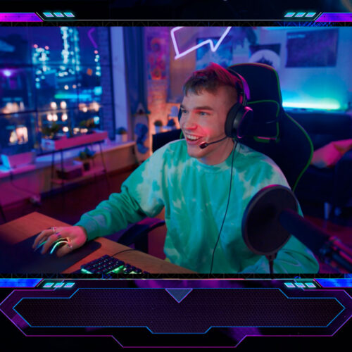 abstract webcam overlay