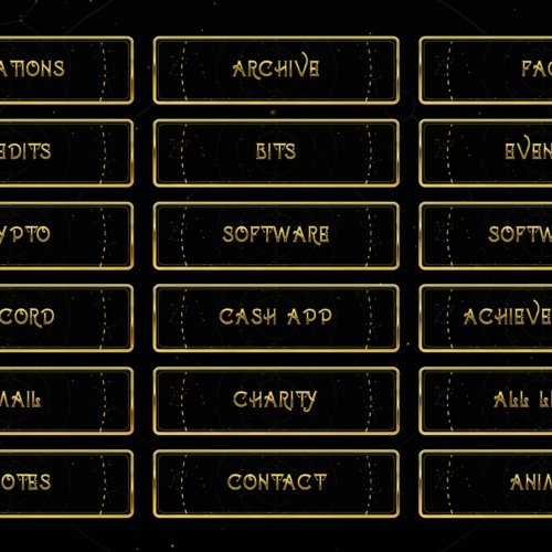 celestial twitch panels gold and black