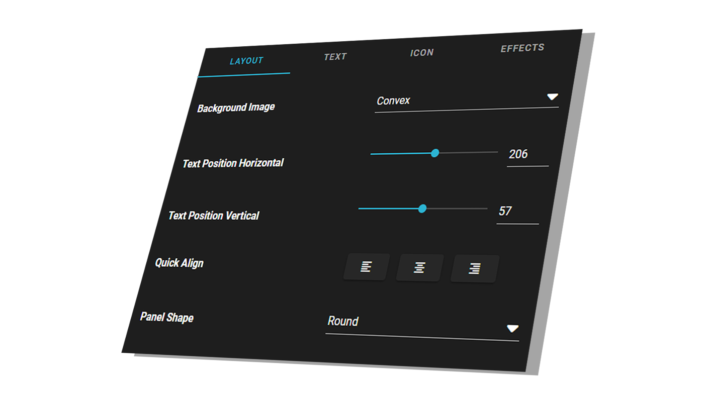 hexeum twitch panel maker settings
