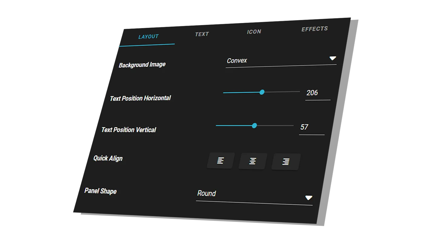 hexeum twitch panel maker settings