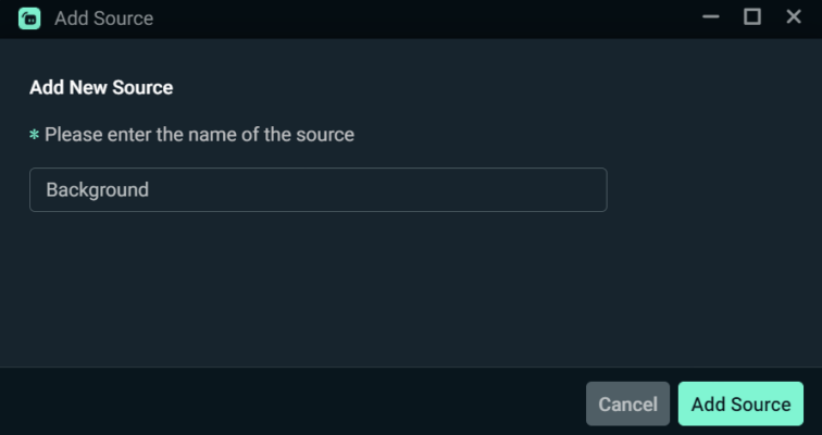 naming a source in Streamlabs