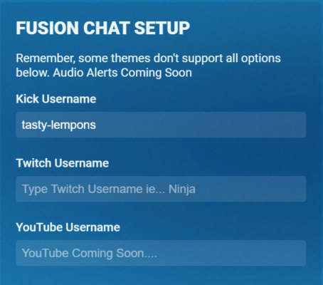kick fusion chat overlay username settings