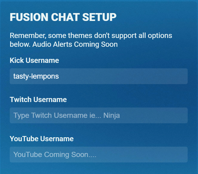 how to put kick chat on streamlabs