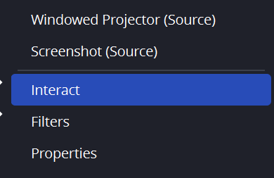 obs browser source interact