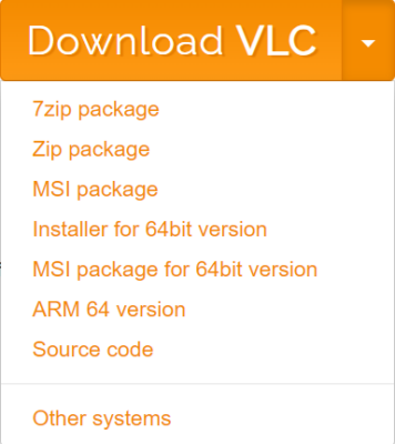 vlc download options