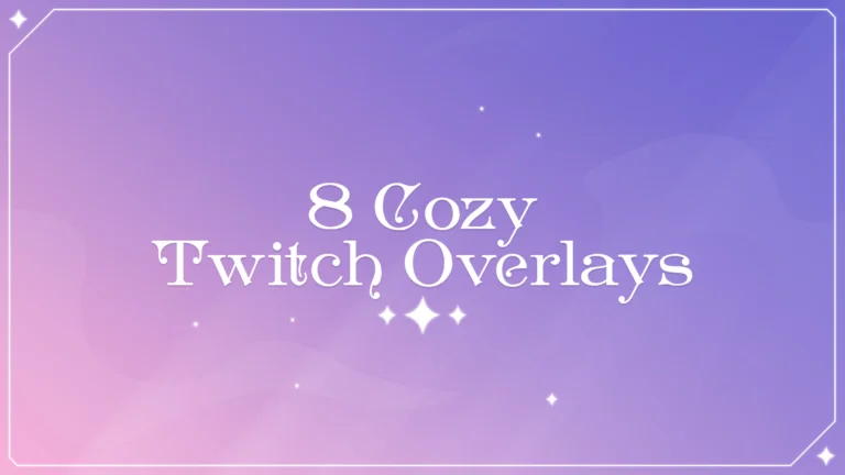 Animated Twitch Overlay Stream Cozy, Celestial Twitch Overlay, Twitch