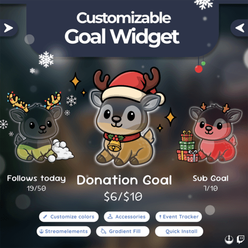 Reindeer Goal Widget