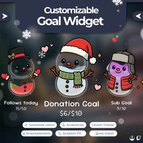 Snowman Goal Widget
