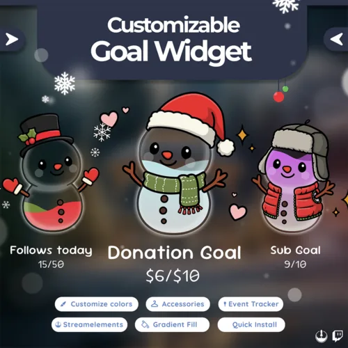 Snowman Goal Widget