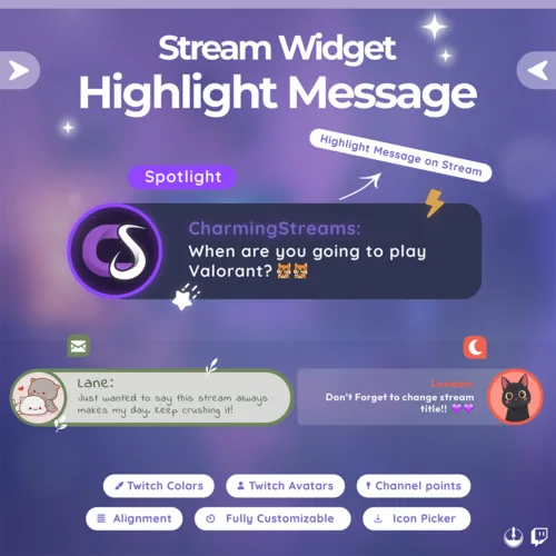 Twitch Chat Highlight Widget