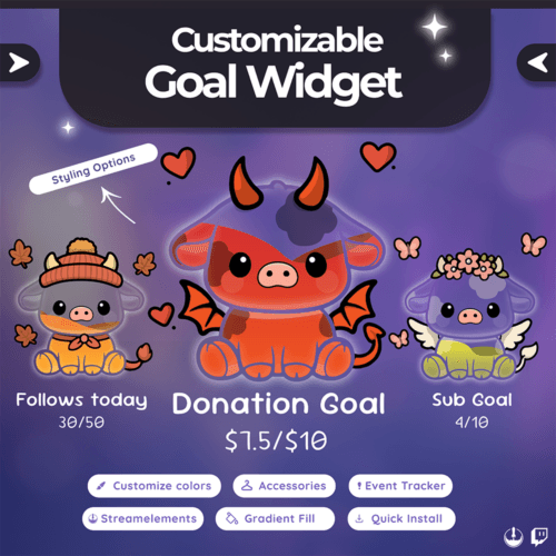 Cow Goal Widget