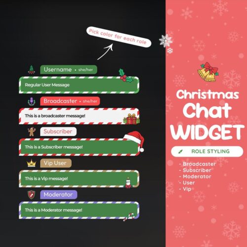 Christmas Chat Widget