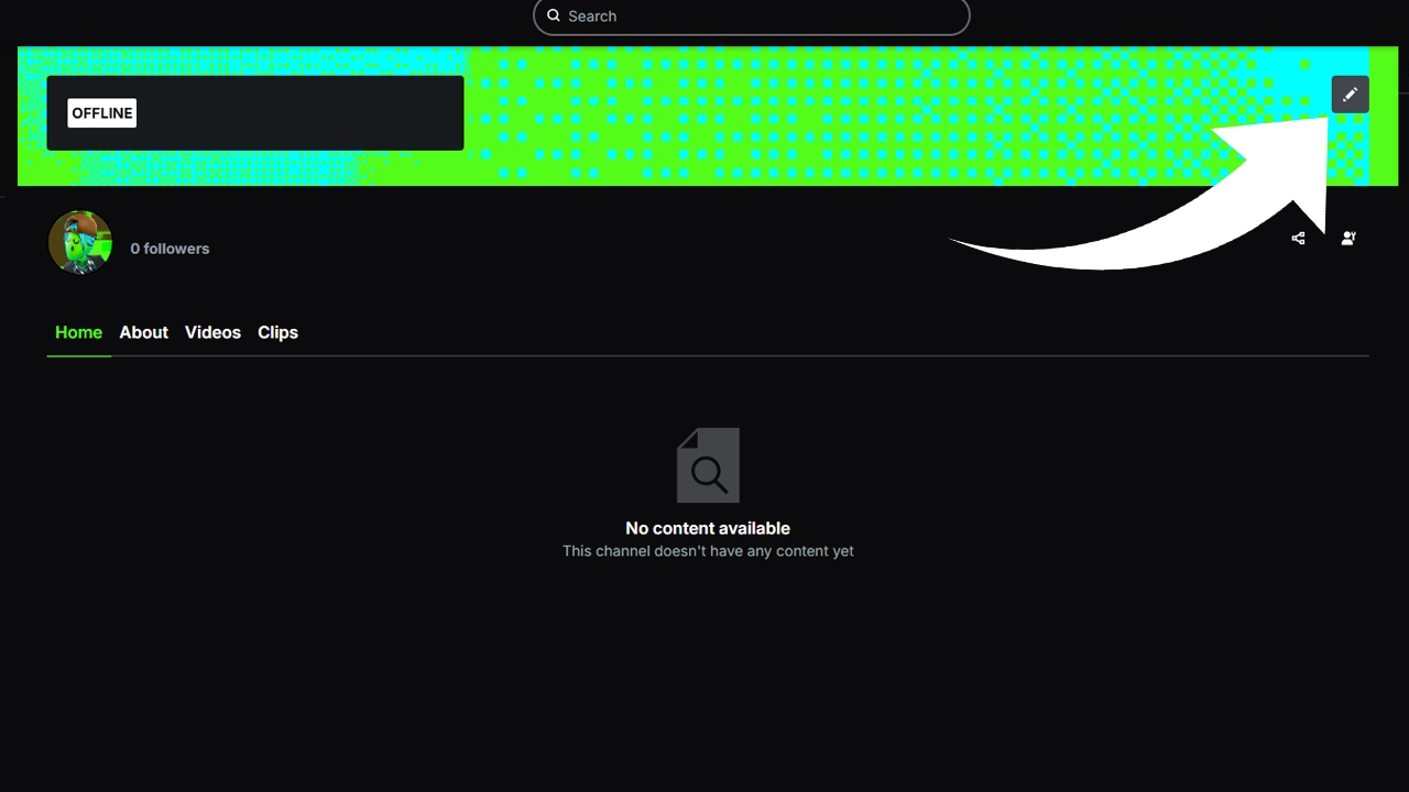 upload Kick banner steps