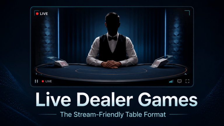 Live dealer stream table scene