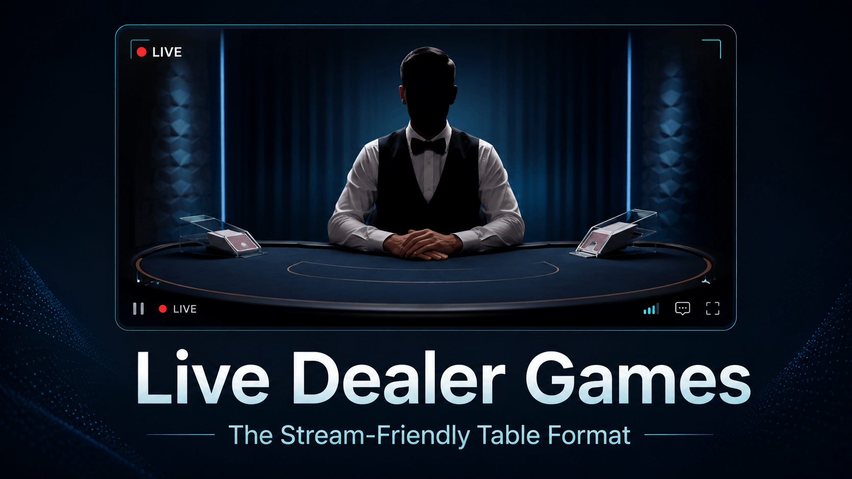 Live dealer stream table scene