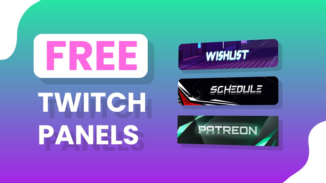 free twitch panel maker
